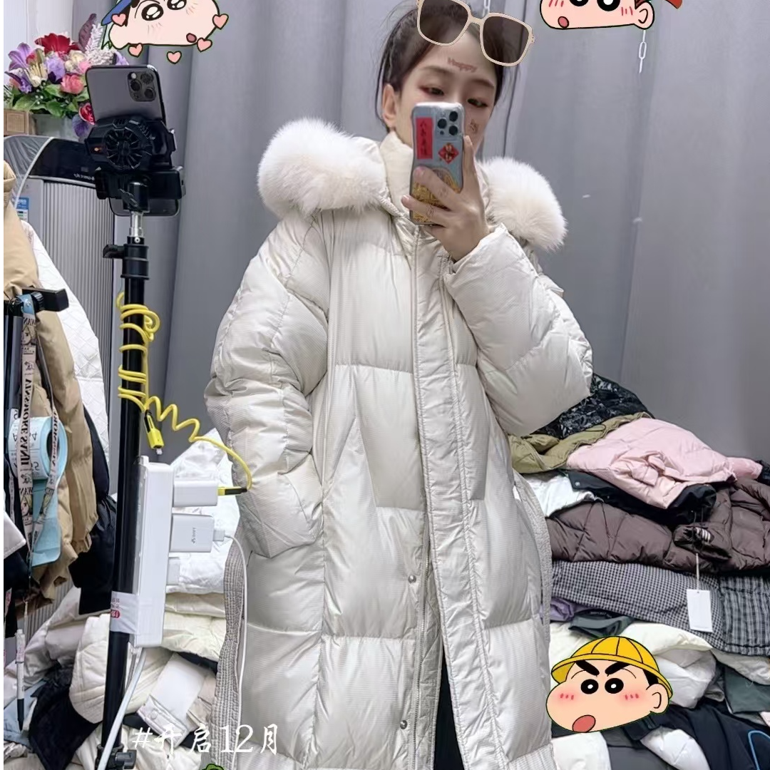 【小媛家女装】2024冬季长款收腰显瘦款