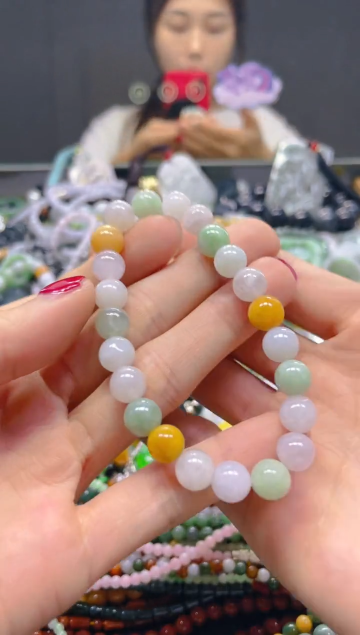 颈饰未镶嵌翡翠8MM/T/翡翠A货，一件也是批发价