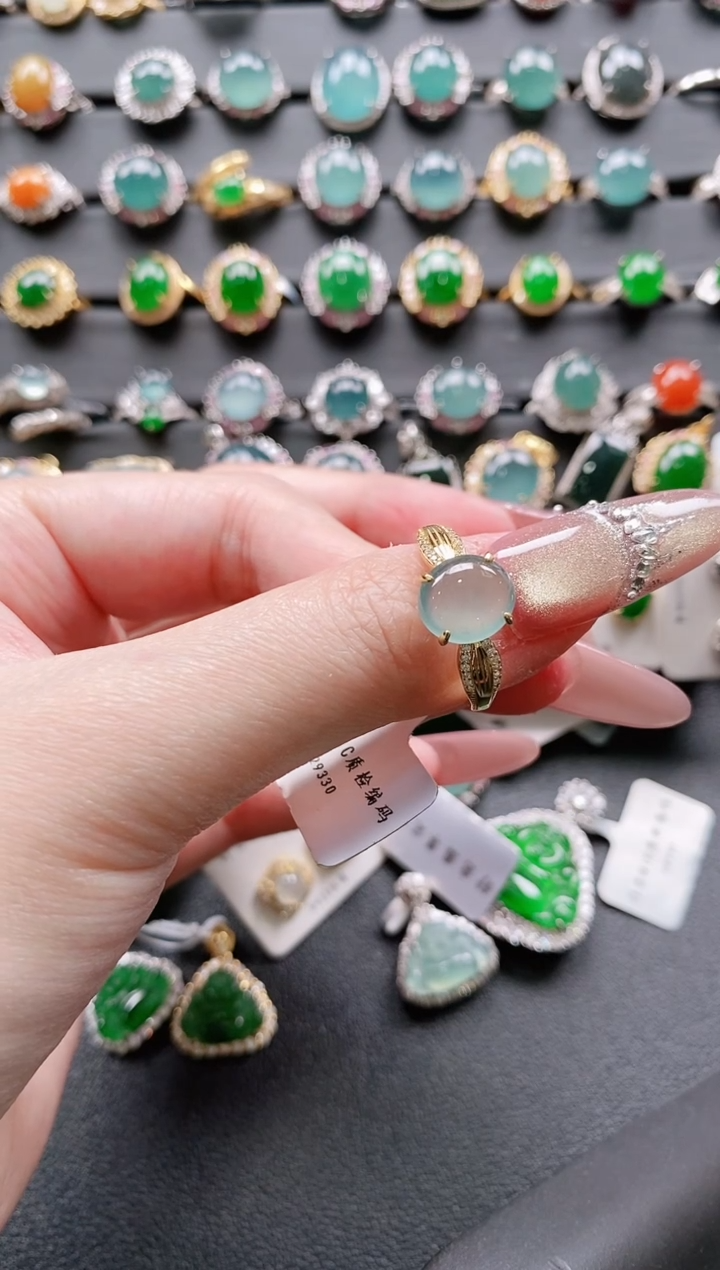 【闪购商品】翡翠戒指银S925镶嵌11111111