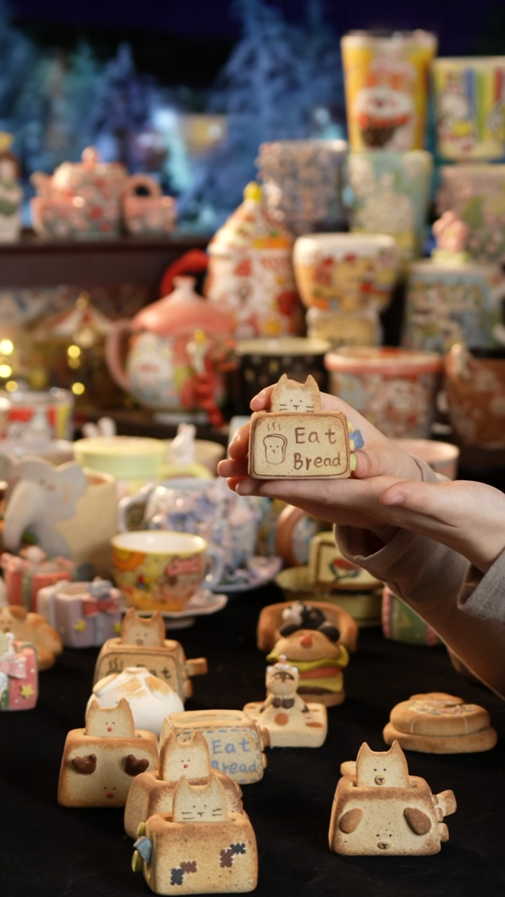 其他陶w***w景德镇釉下彩手绘设计师款陶瓷