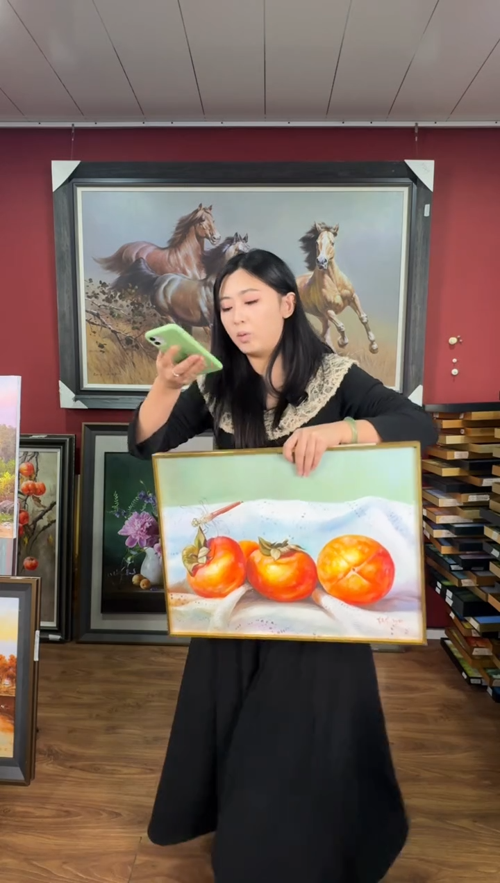 油画【90号】约53*35cm丨朝鲜原创纯手绘孤品油画丨带装裱