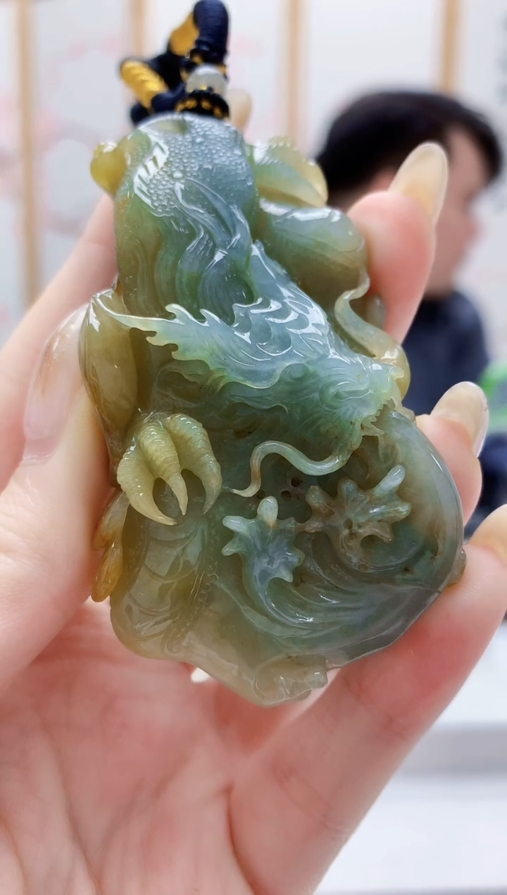 未镶嵌定制翡翠5060jw-毛货挂件28