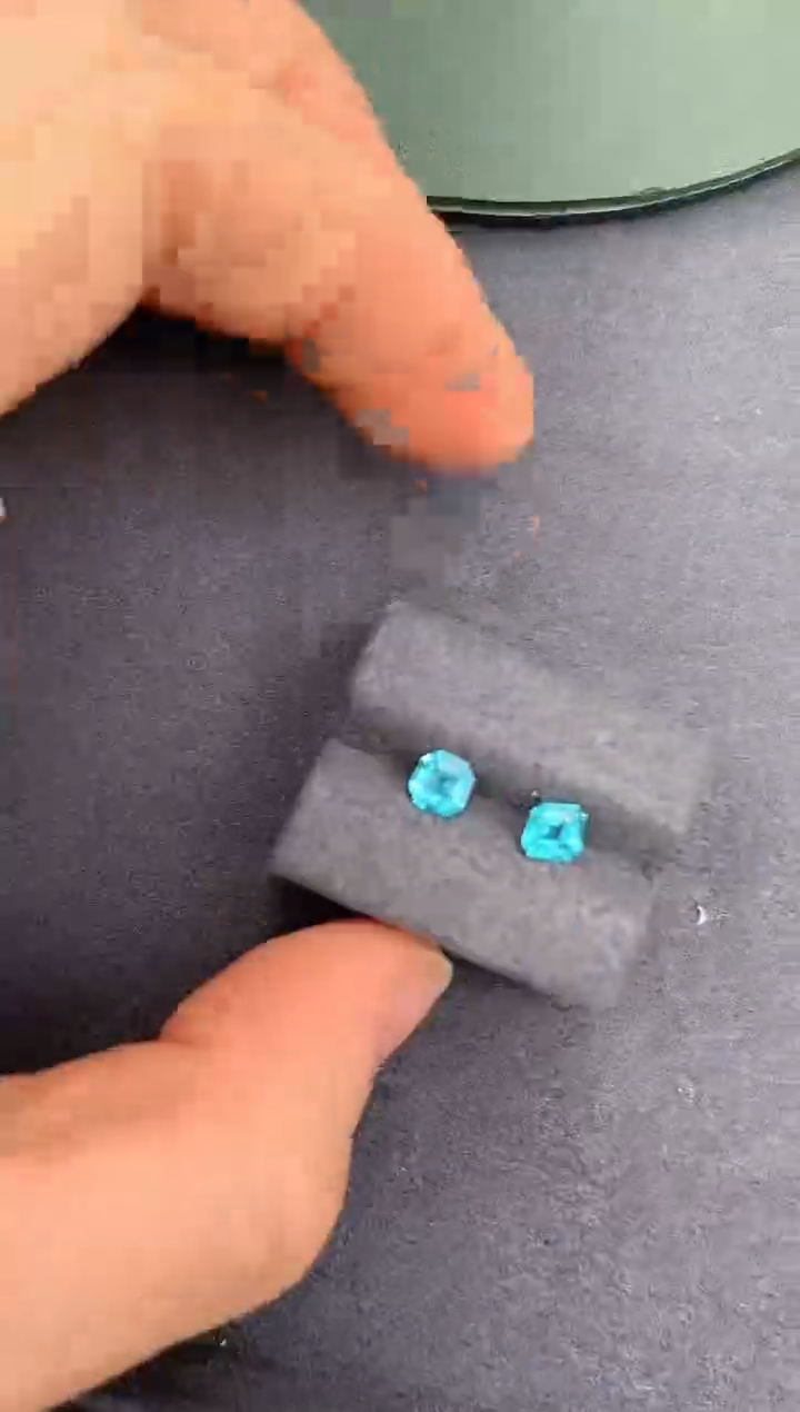 【闪购商品】磷灰石裸石未镶嵌1ct磷灰石配对