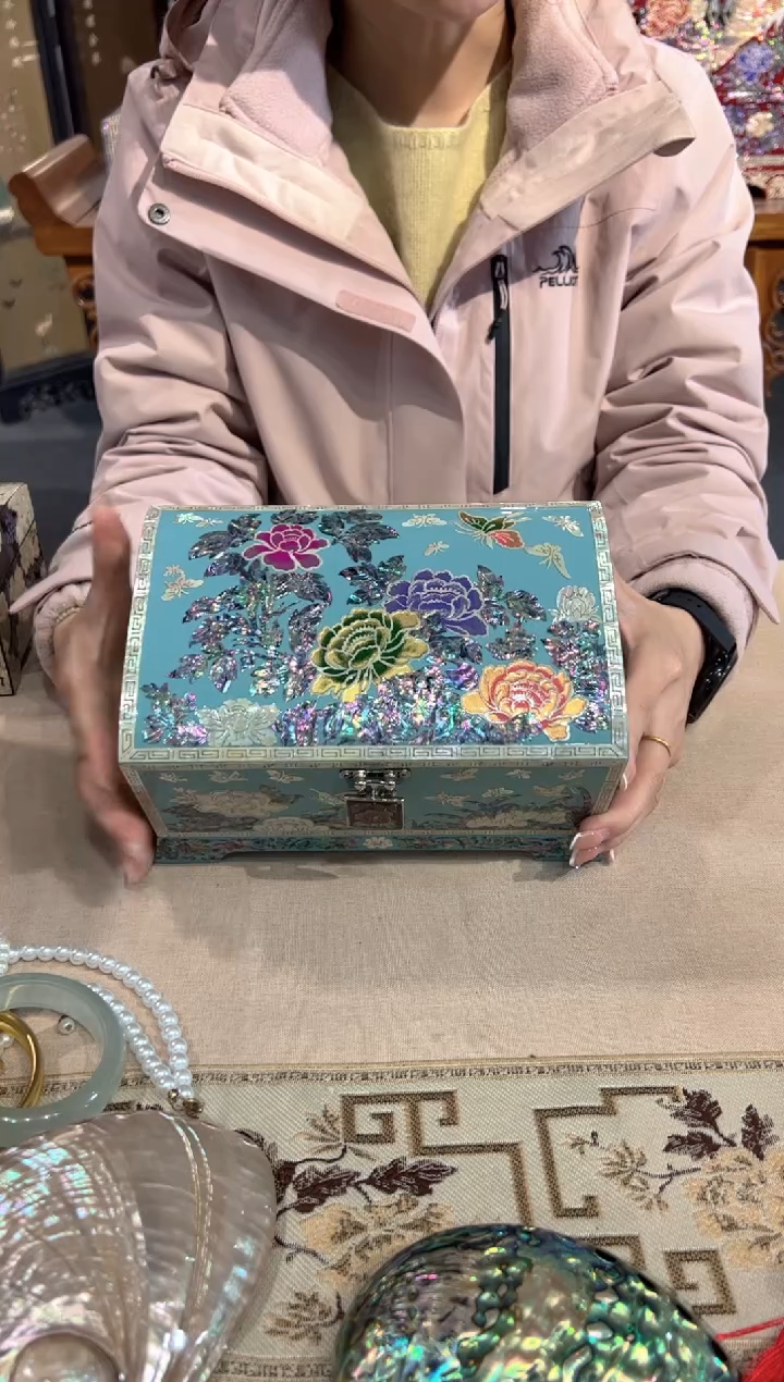 【闪购商品】鱼锁全满螺满贝弘贝雅螺钿漆器文化馆