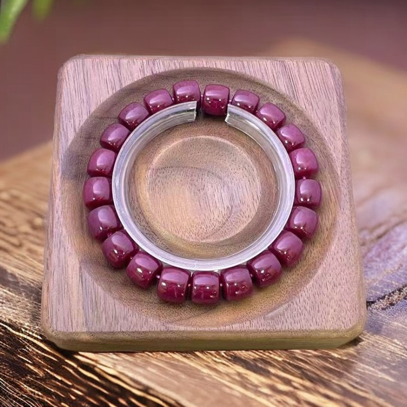 【思涵珠宝】南非产地 054 南非血厘子玖红直切 10mm