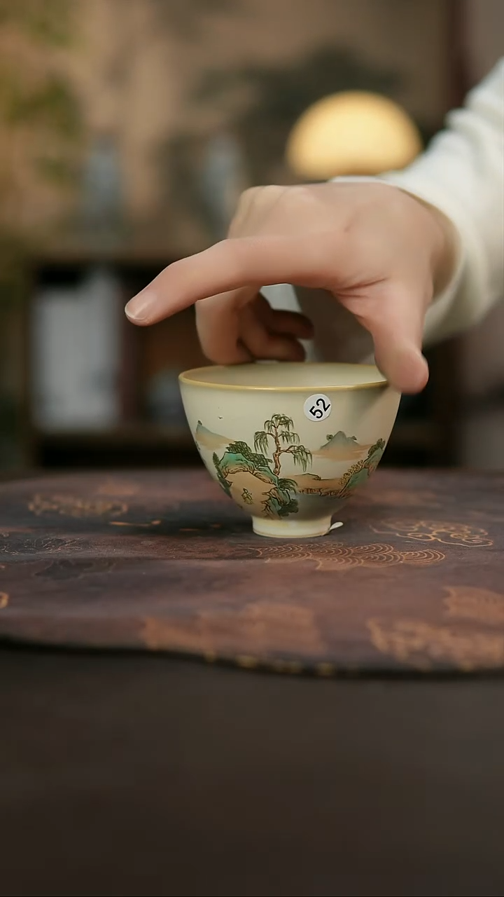 景德镇陶瓷杯碗柴烧多人