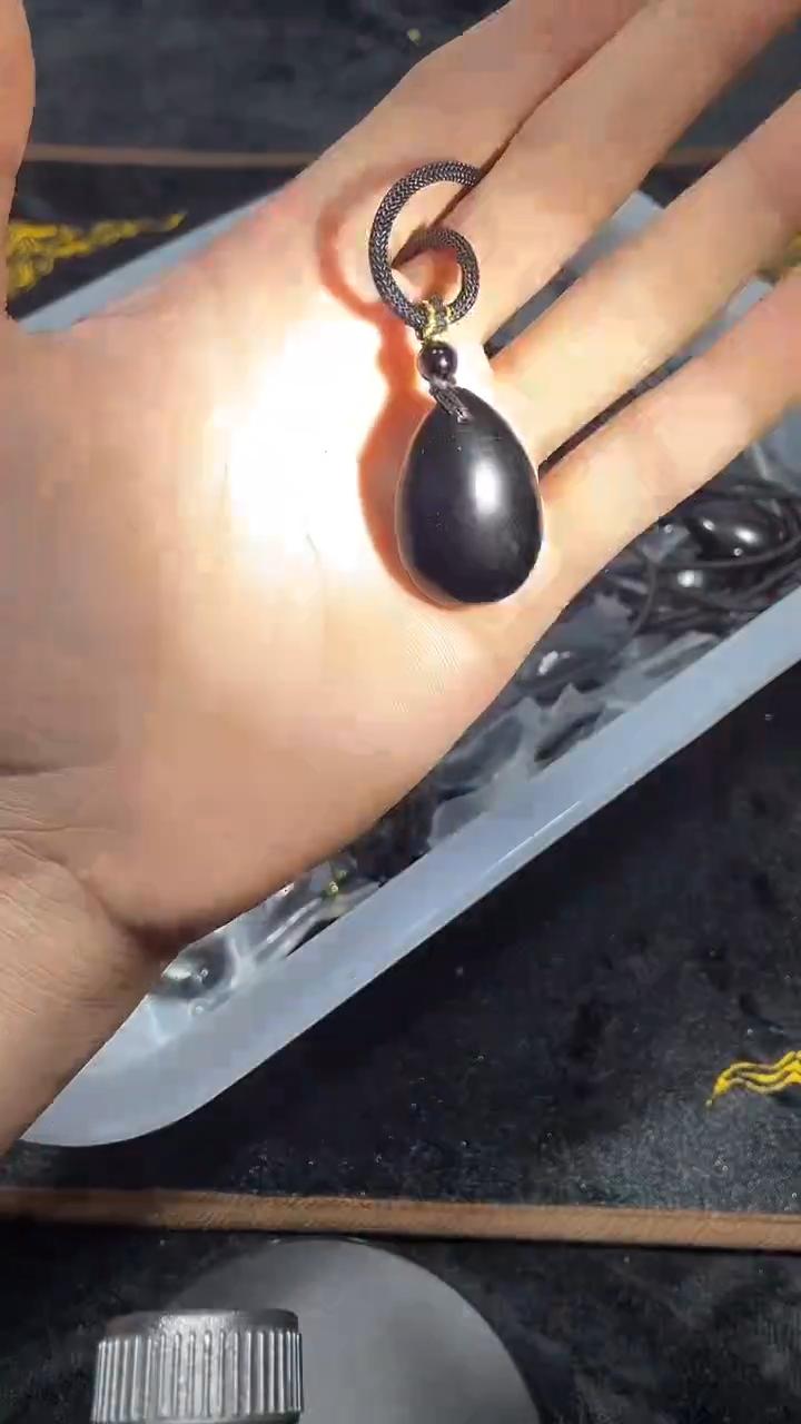 查罗石合金颈饰水滴项链