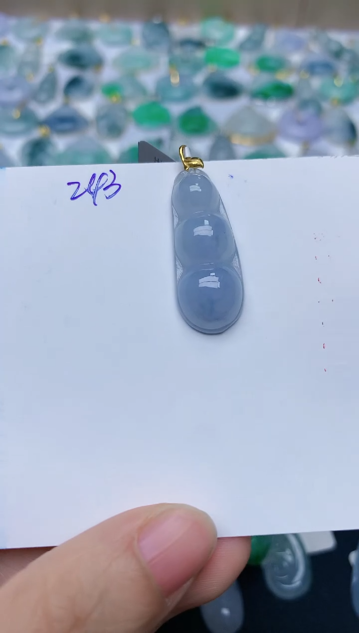 【闪购商品】翡翠颈饰18K金镶嵌天然翡翠A货    243