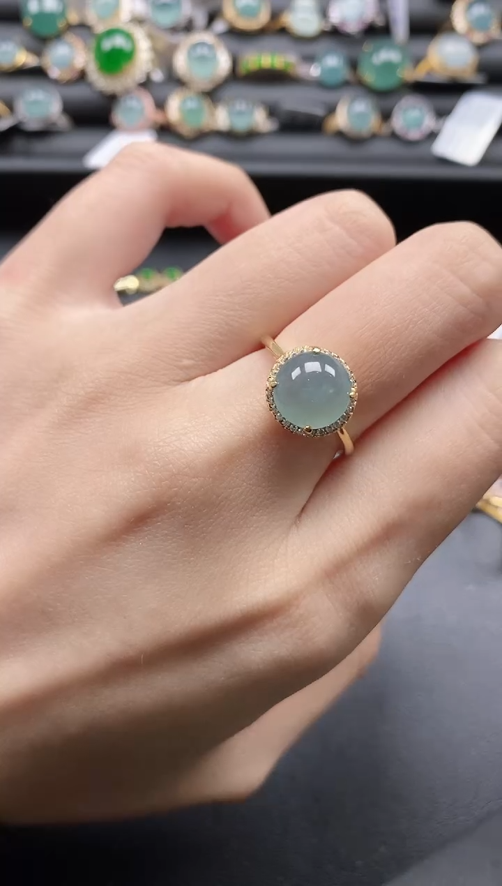 【闪购商品】翡翠戒指银S925镶嵌1111