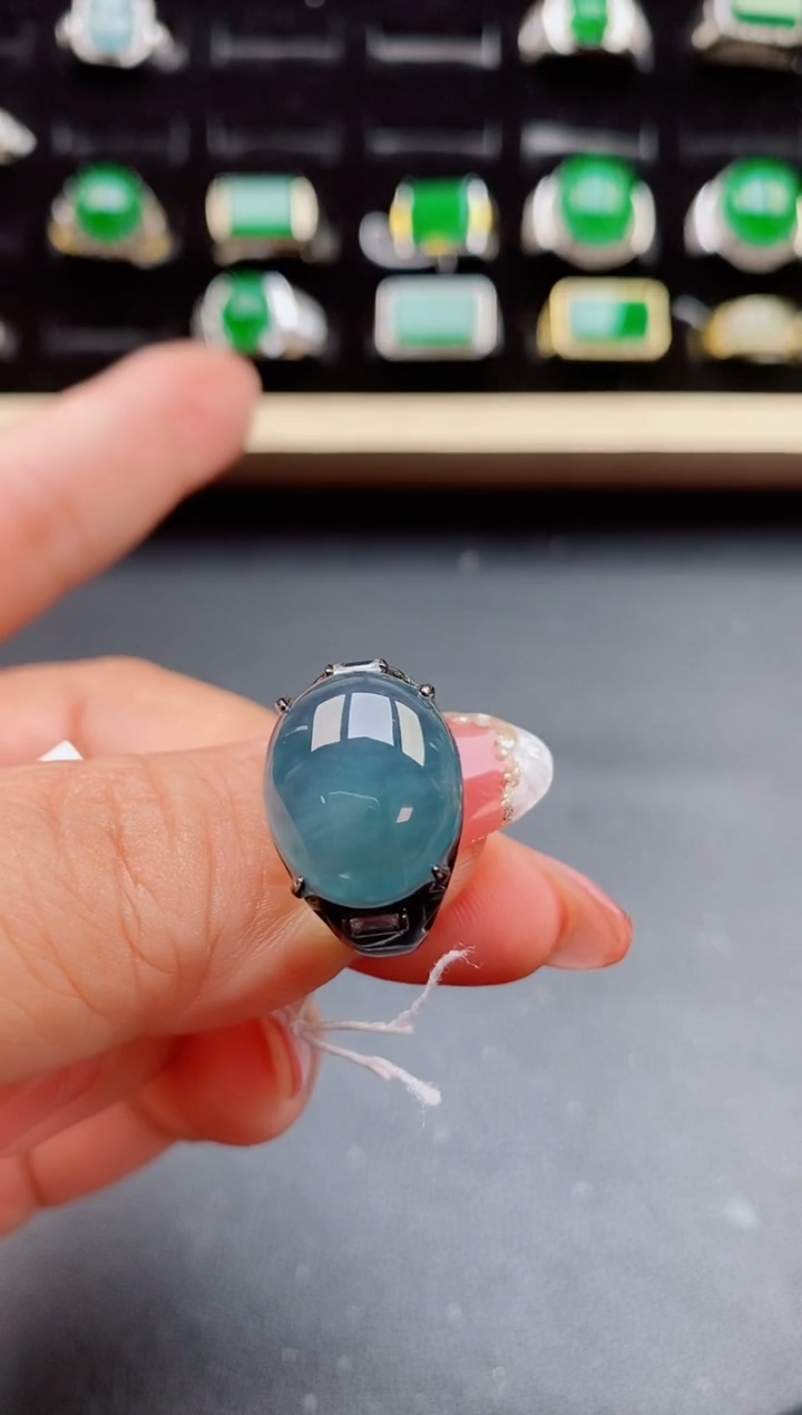 【闪购商品】翡翠戒指银S925镶嵌21212