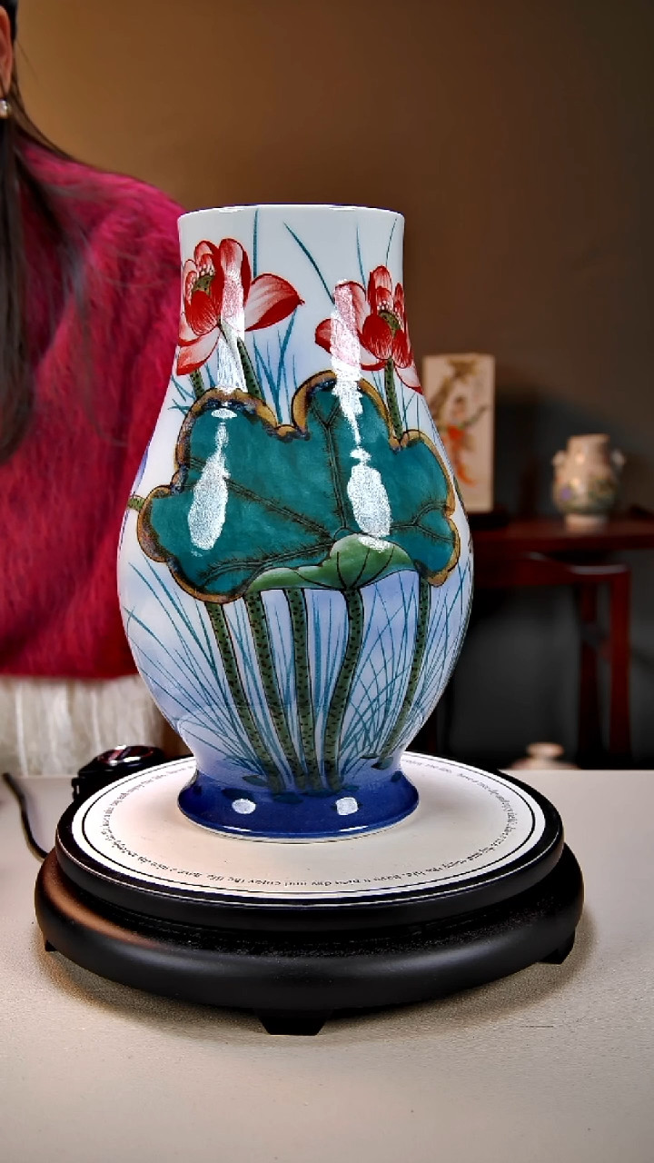 摆件陶景德镇手绘陶瓷21