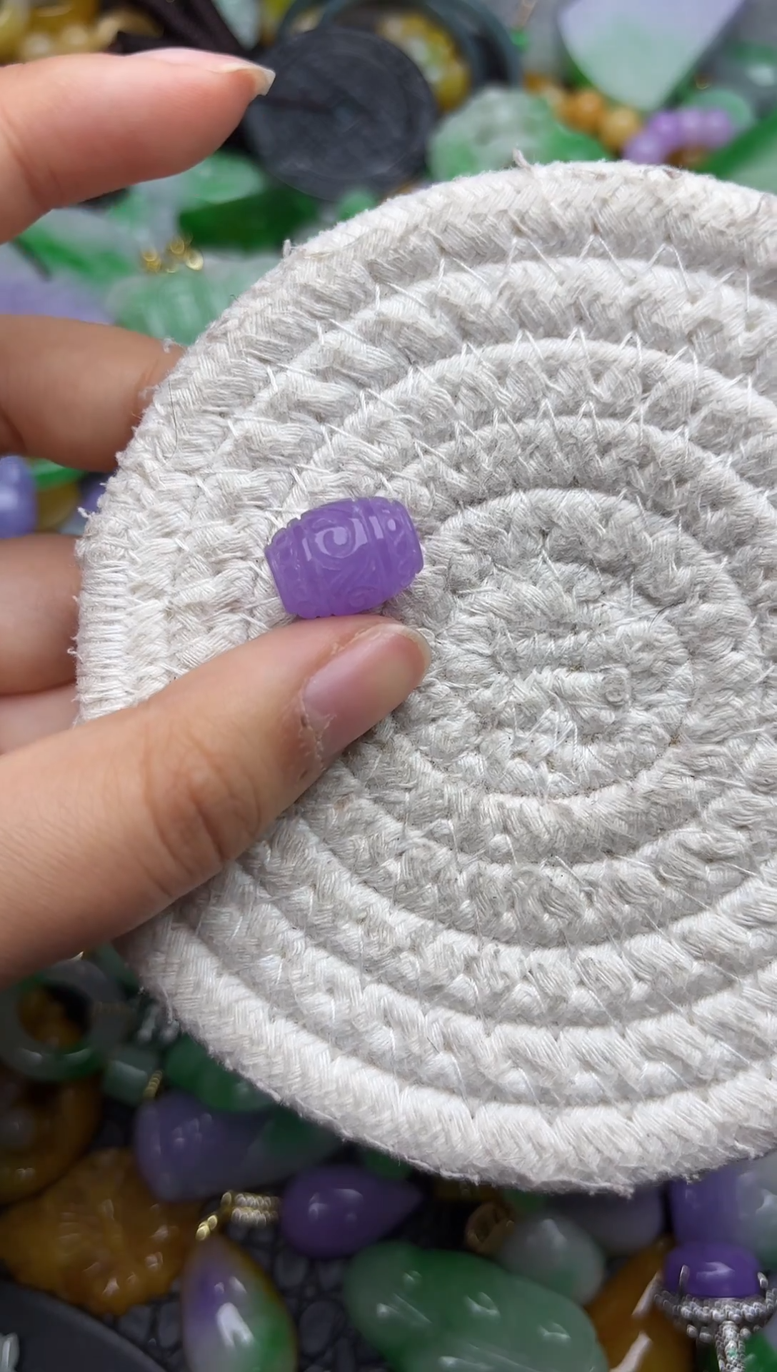 颈饰未镶嵌翡翠缅甸翡翠吊坠