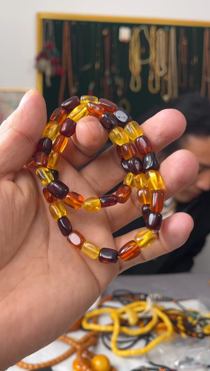 【闪购商品】琥珀项链未镶嵌噶玛家