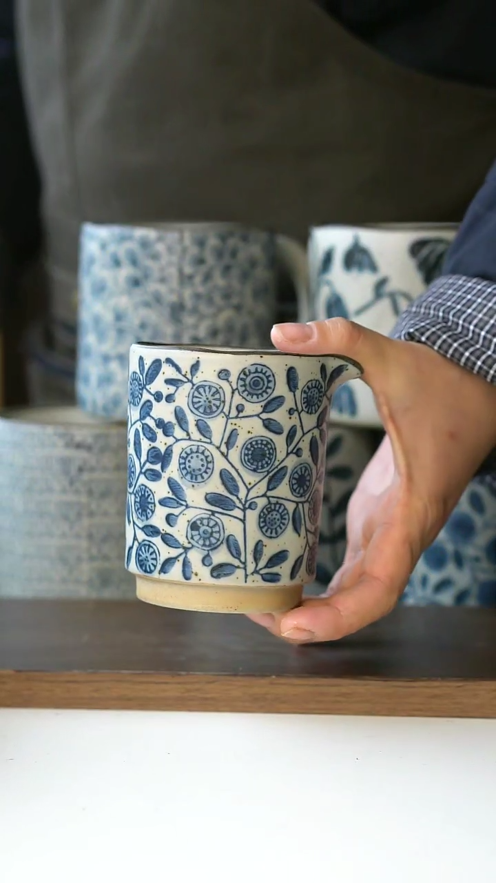 【闪购商品】陶瓷手绘金盏公道杯300ml@4-2@