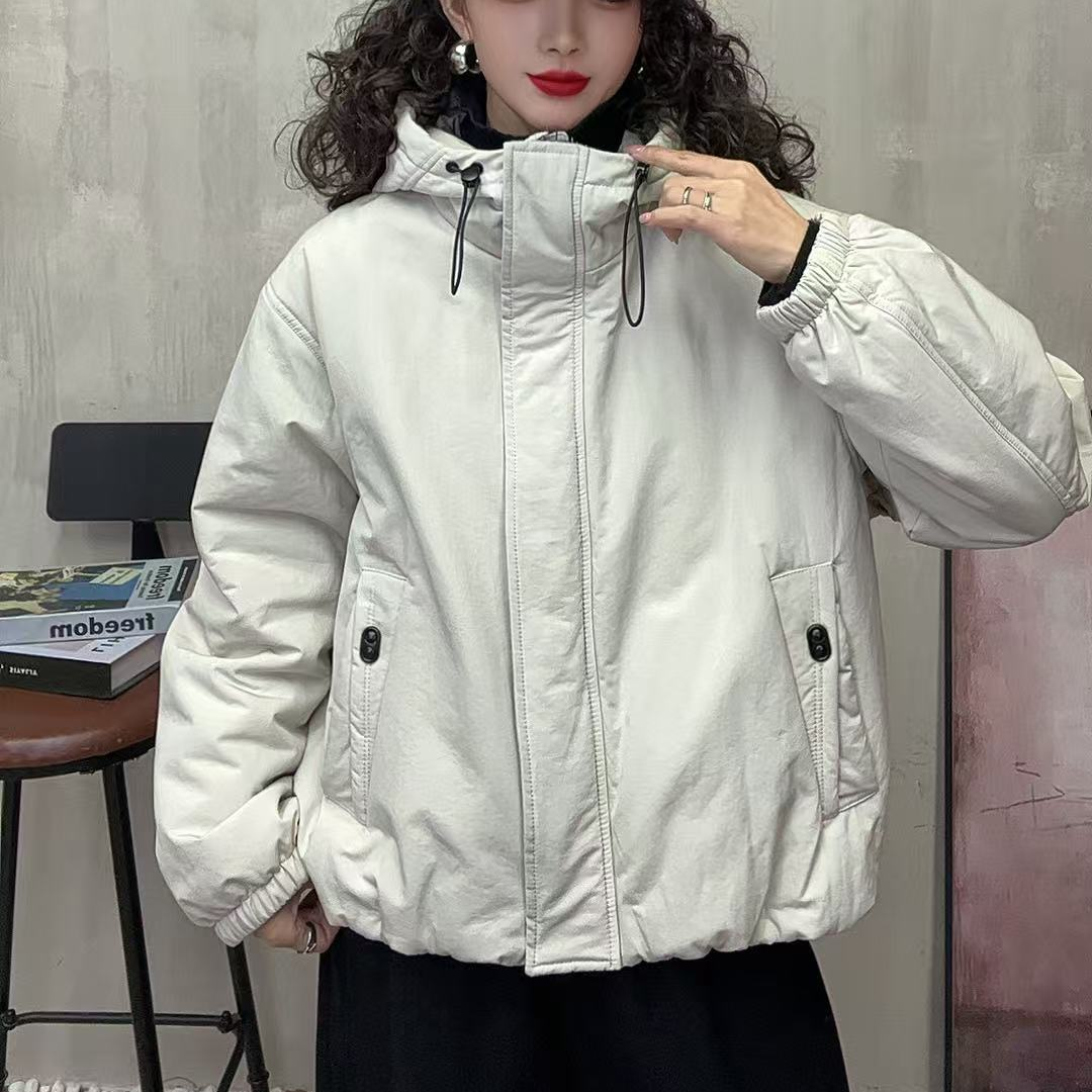 18772新款冬季加厚简约百搭棉服