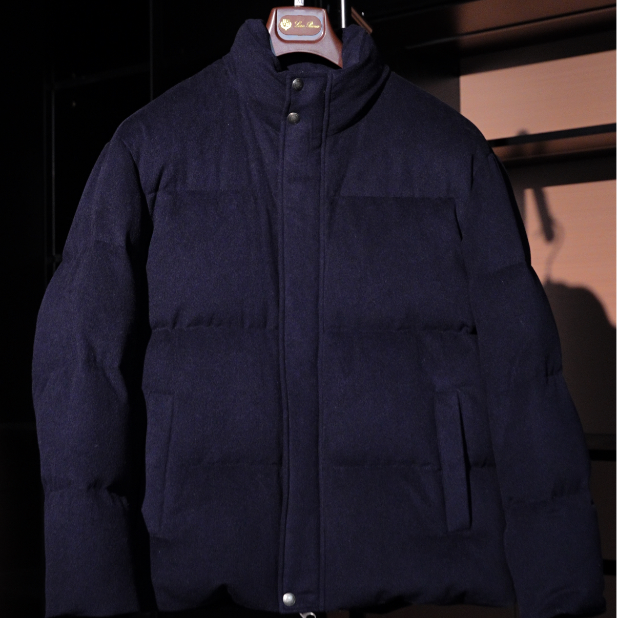 【ApexLongZe】LP老钱风羊毛混纺加厚白鹅绒羽绒服冬季男款