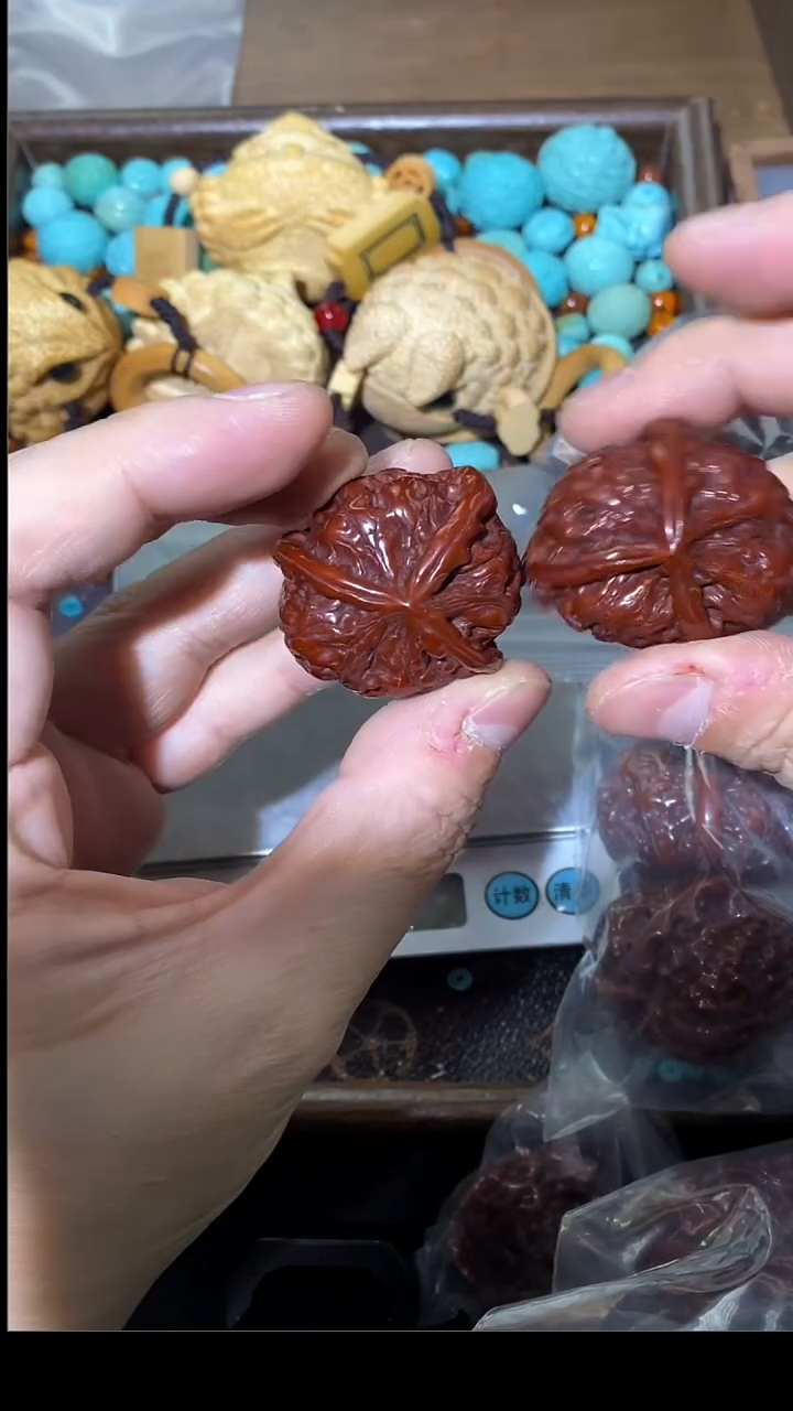 吊坠文玩核桃做旧三道筋186