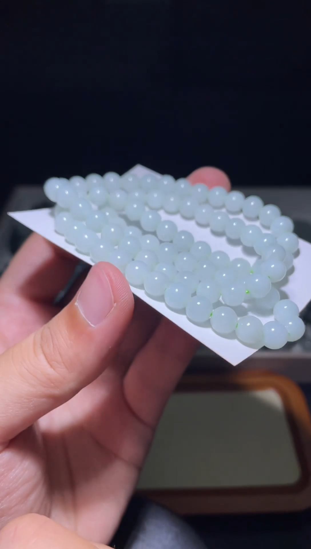 未镶嵌定制翡翠珠串