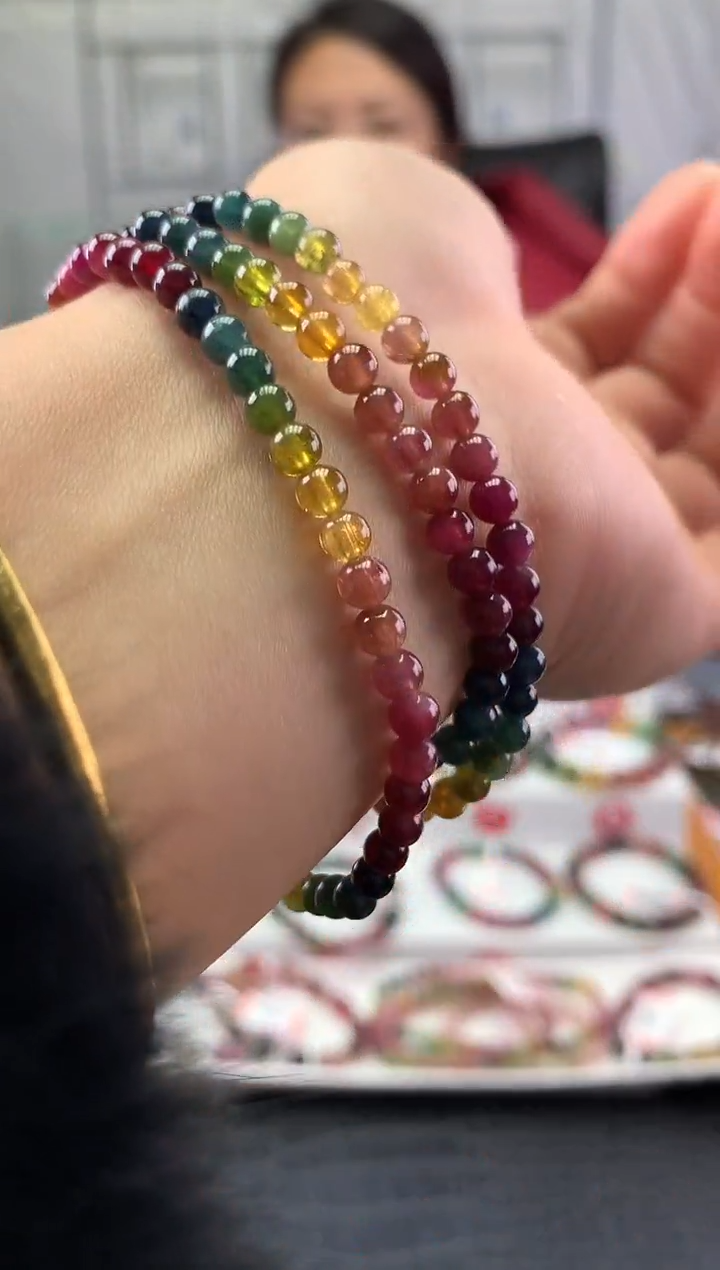 未镶嵌手串碧玺多样性发一条