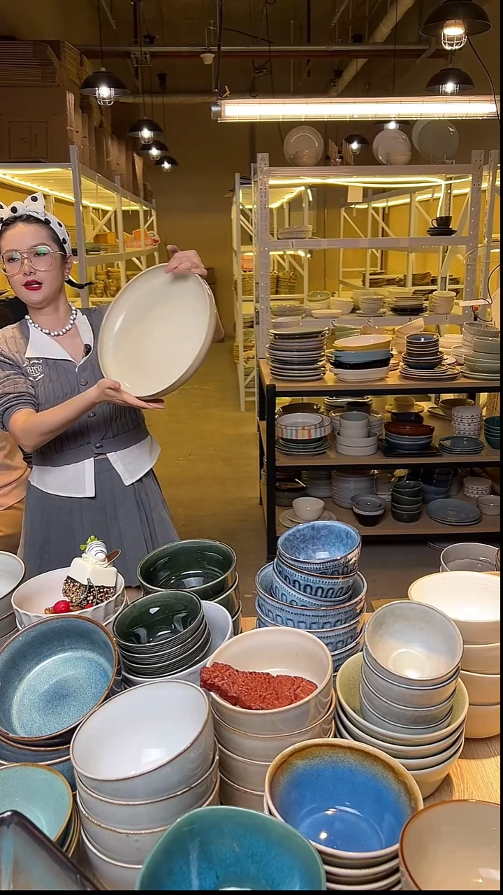 瓷157外贸尾货窑变釉下彩默认微瑕