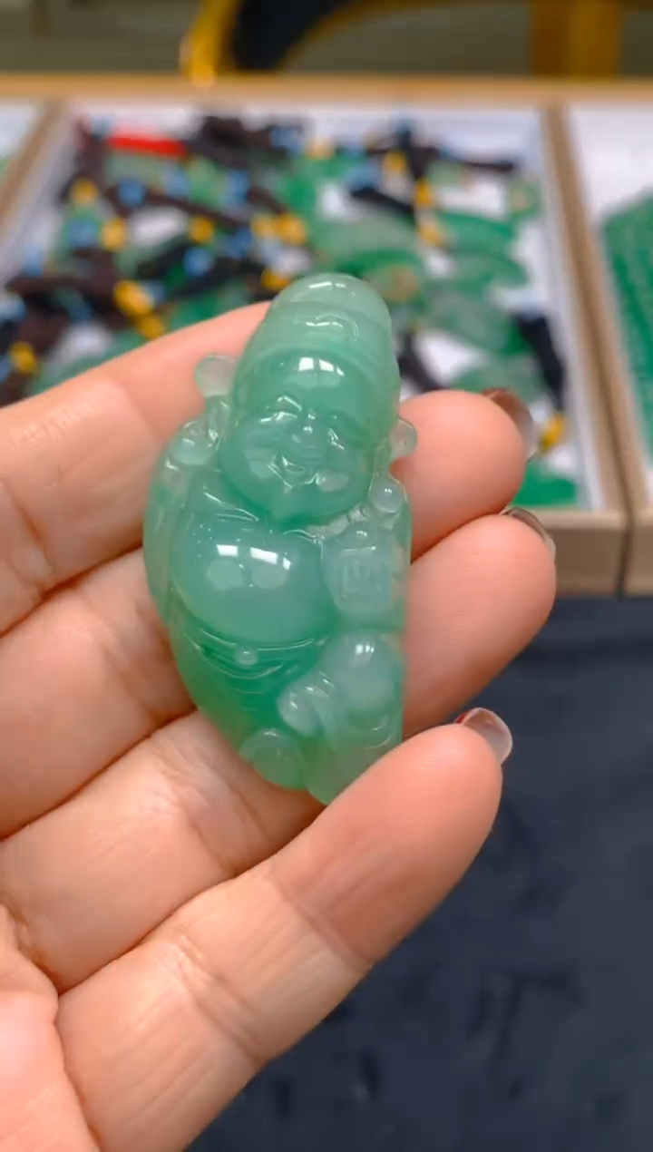 【闪购商品】石英质玉颈饰未镶嵌冰美人非洲翠071