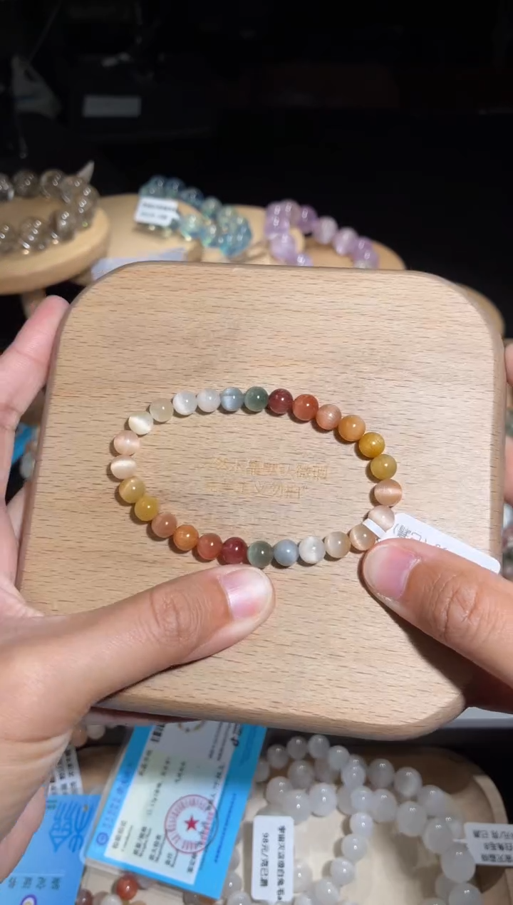 未镶嵌手链水晶75号多样性发一EE 6+