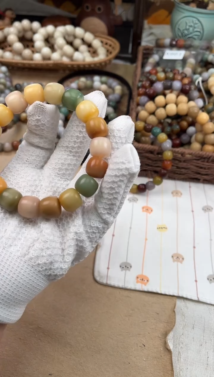 手串菩提根/象牙果a223 卡15 干磨玫瑰微瑕