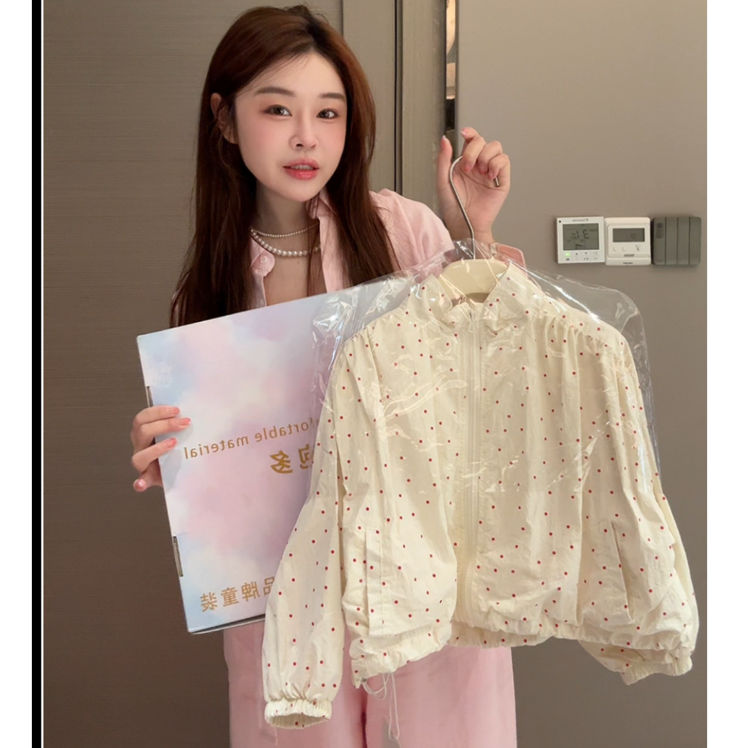 【红豆白茶外套】2303  泡泡多 D 2025春款女童百搭