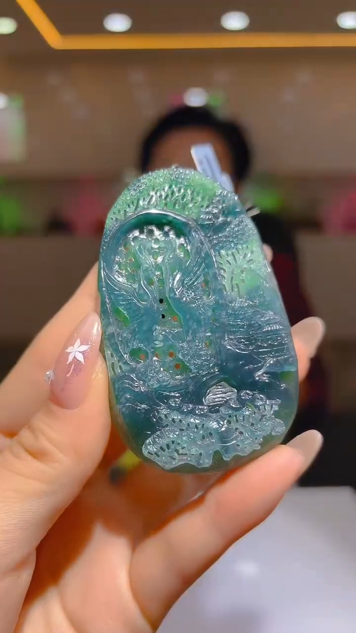 未镶嵌定制翡翠01/1211/YY/多样性发其一件/鹤