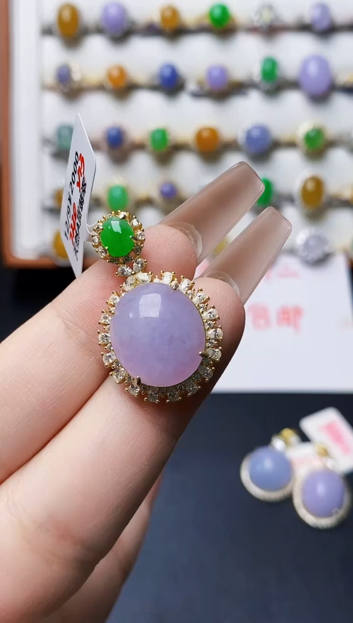 银S925镶嵌戒指翡翠0181