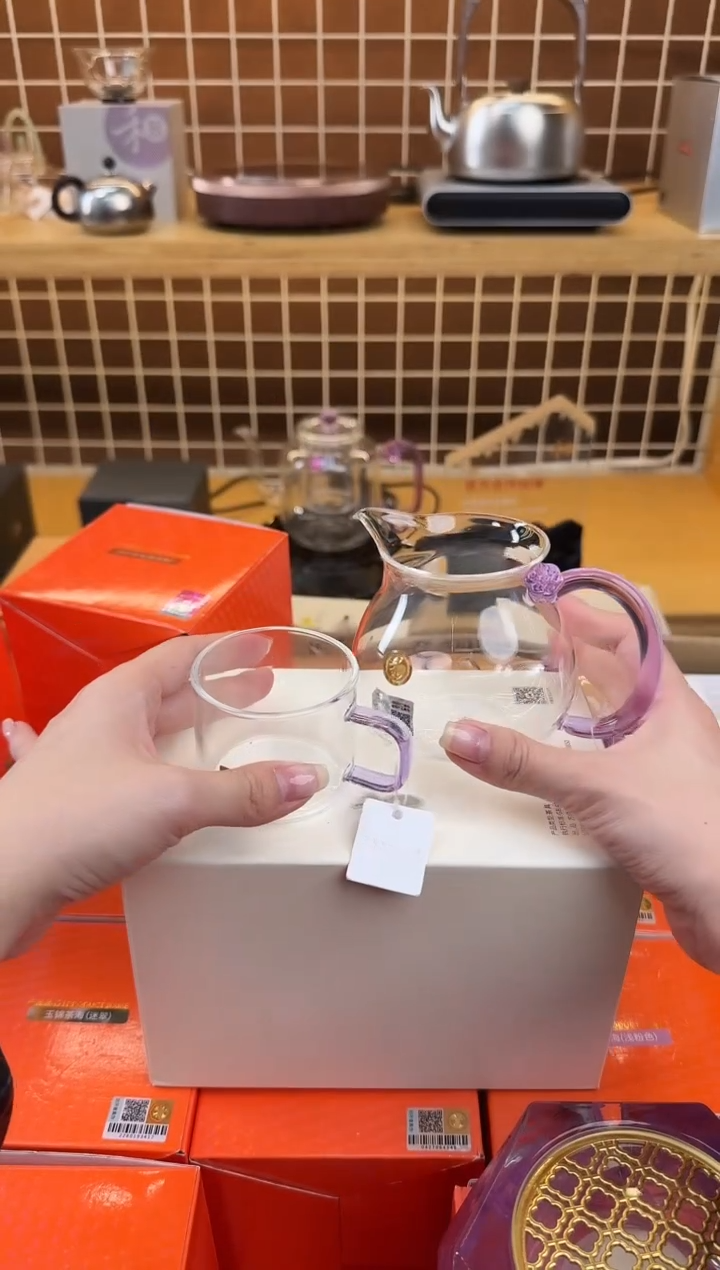 @@禾器晶彩浮莲紫+清禾杯子一只