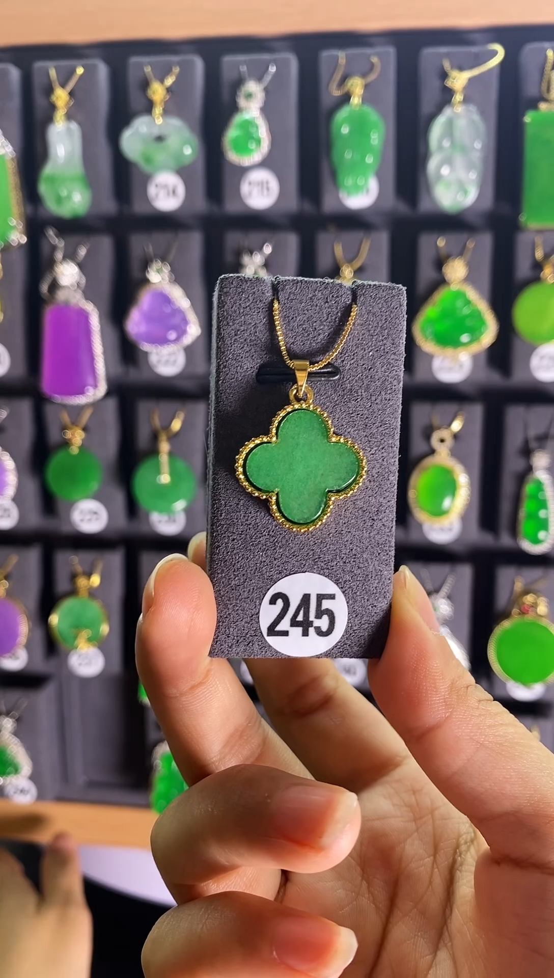 翡翠银S925镶嵌耳饰245   