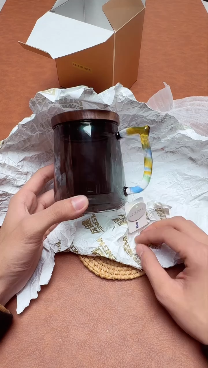 【闪购商品】风谜#木兰办公杯烟灰+藤编垫