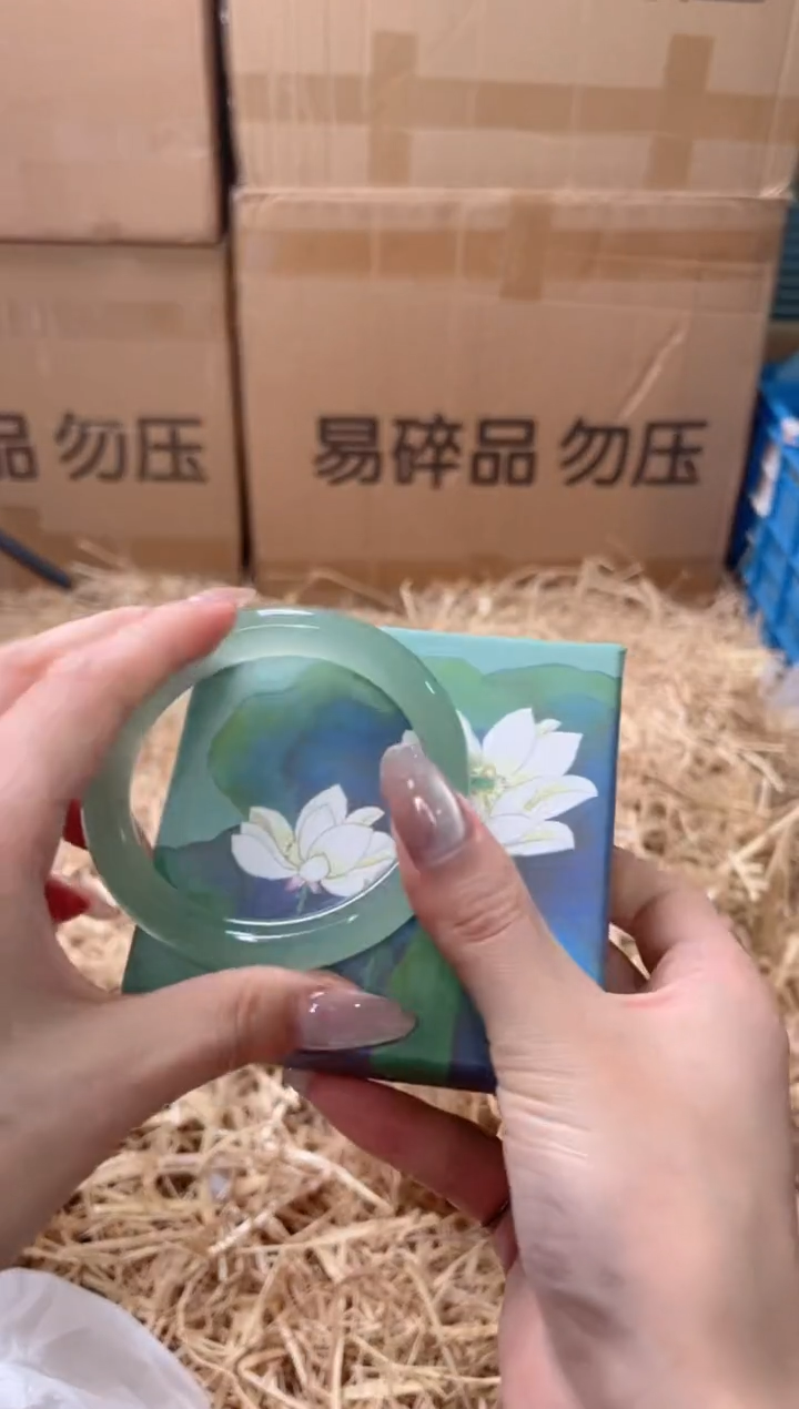 未镶嵌手镯石英质玉DHEHUA-5758