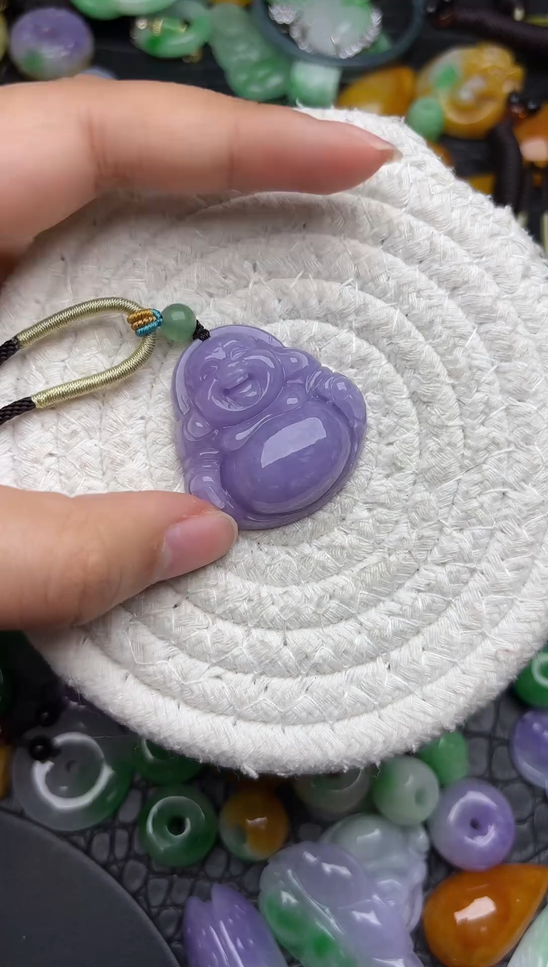 颈饰未镶嵌翡翠缅甸翡翠吊坠