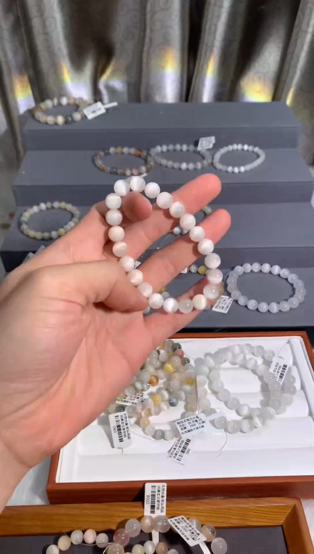 未镶嵌手链水晶8号链接 卡8咪+