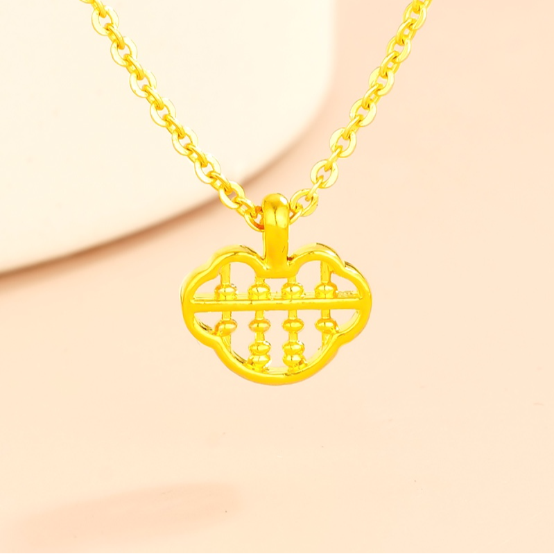 【木木专享】足金999饰品 如意算盘（赠合金链） BP 5110