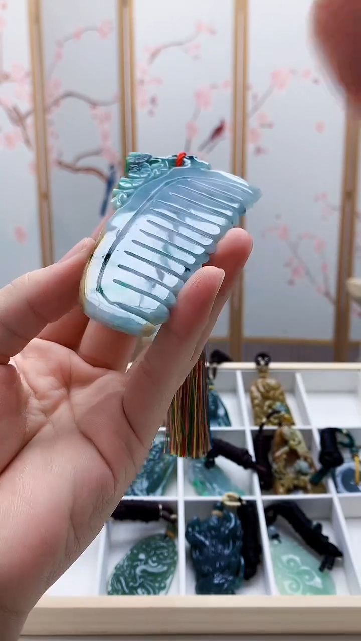 未镶嵌定制翡翠5028bb-毛货挂件54