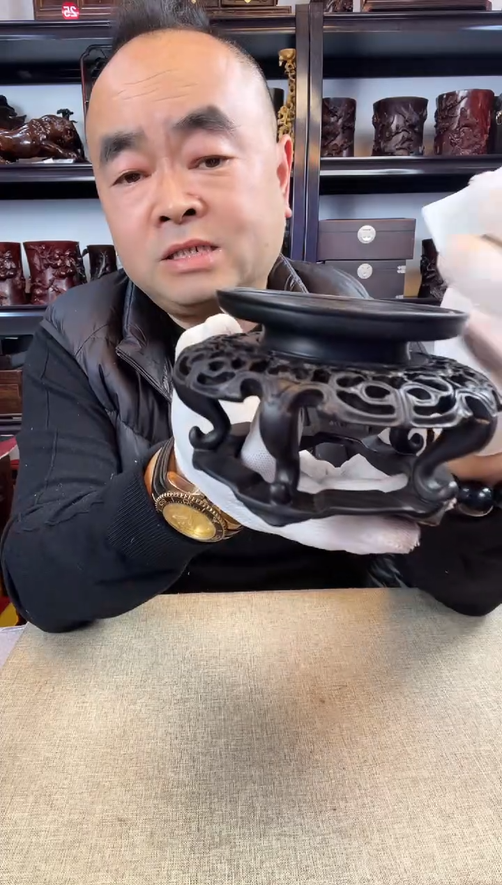 木老李红木工艺品484瑕疵
