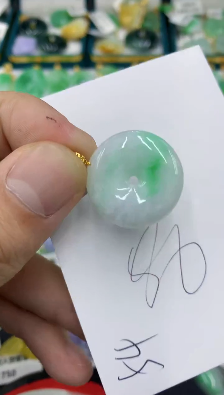 【闪购商品】翡翠颈饰18K金镶嵌号链接1111111111