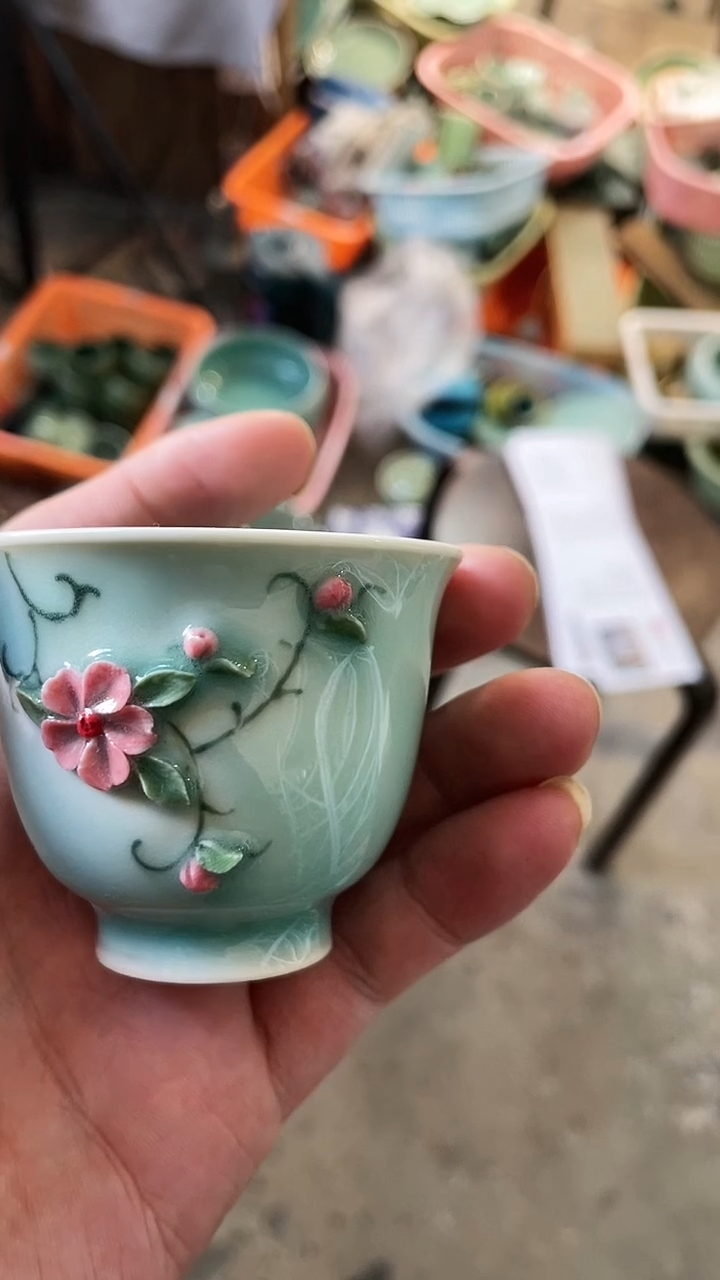 【闪购商品】纯手工 特价 微瑕 慧仙青瓷 限时福利