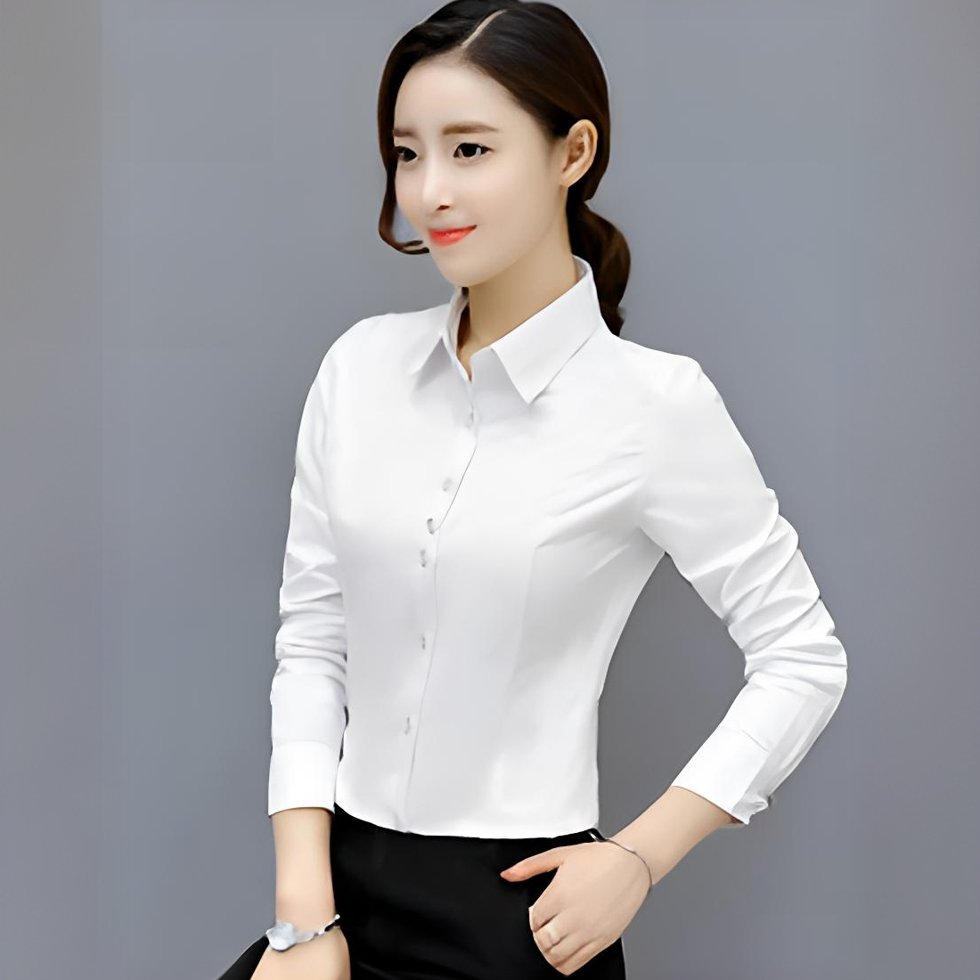 P401-P600职业女衬衫短袖