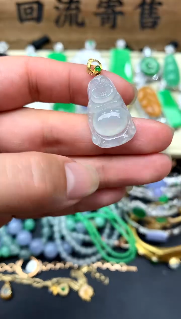 【闪购商品】翡翠颈饰18K金镶嵌69-中国好珍宝
