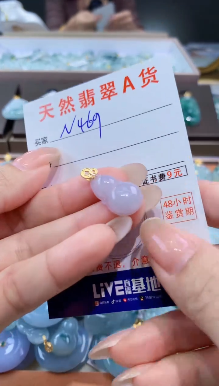 颈饰未镶嵌翡翠天然缅甸翡翠A货挂件 