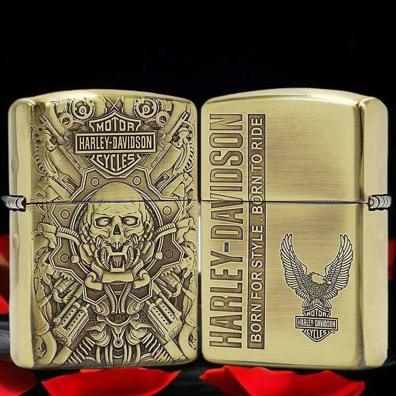 ZIPPO/之宝【 机械哈雷】7原装正品煤油防风打火机KF-DF