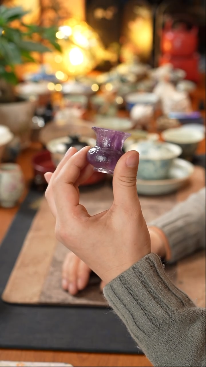 【闪购商品】心缘堂琉璃青雅盖置琉璃青雅盖置