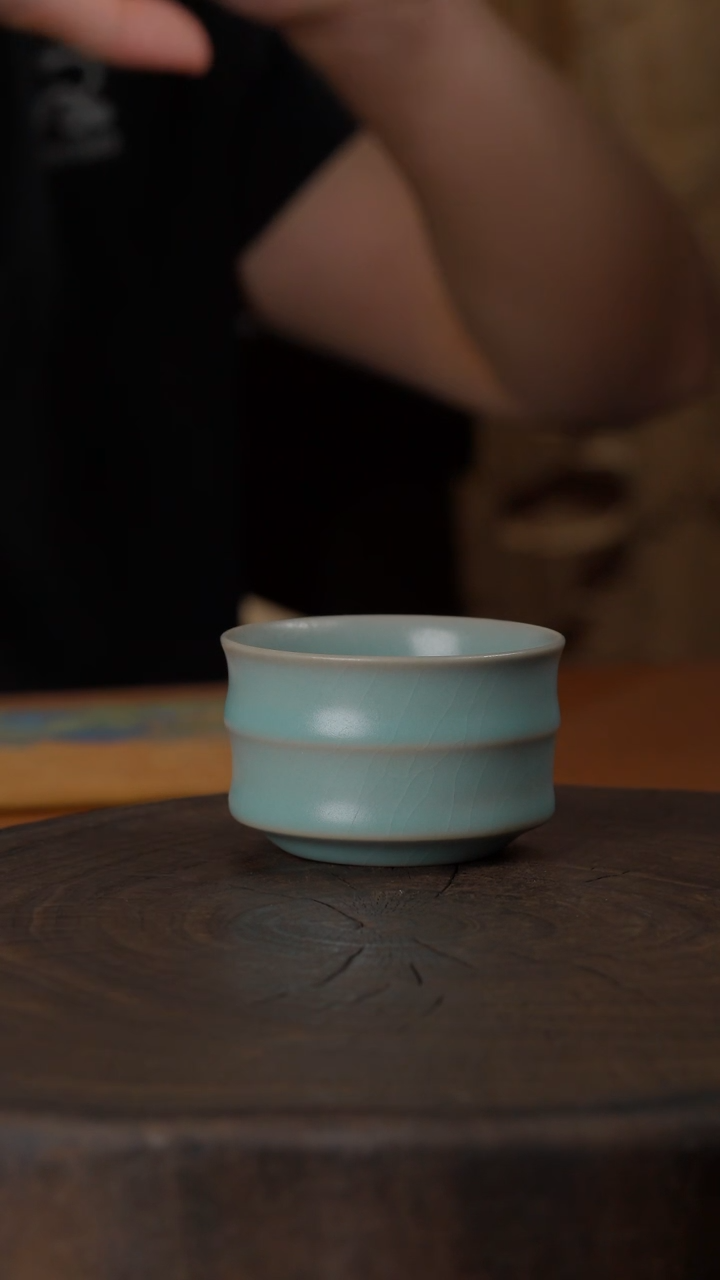 仿古双竹节杯#425