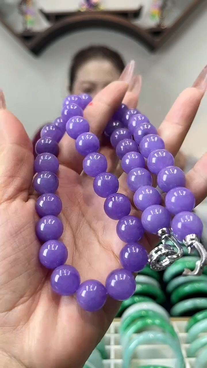 【闪购商品】砖雕a9  紫罗兰项链 卡13mm