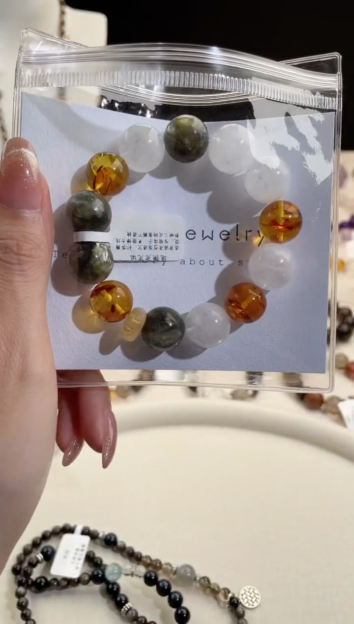 未镶嵌手串水晶小***咪天然多宝水晶手串