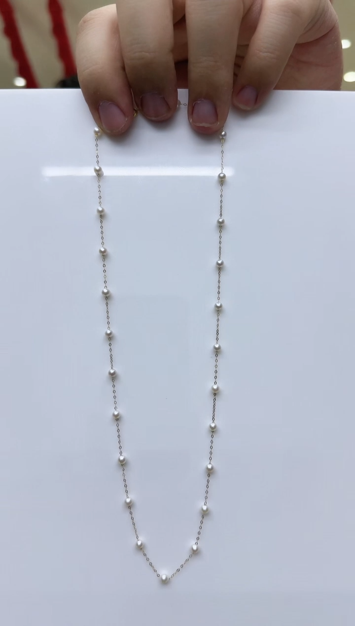 【闪购商品】淡水珍珠颈饰未镶嵌淡水满天星珍珠全珠链